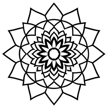 mandala. Dekoratif süs. Yaratıcı mandala vektörü