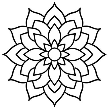  Mandala vektör illüstrasyonu, yaratıcı mandala vektörü