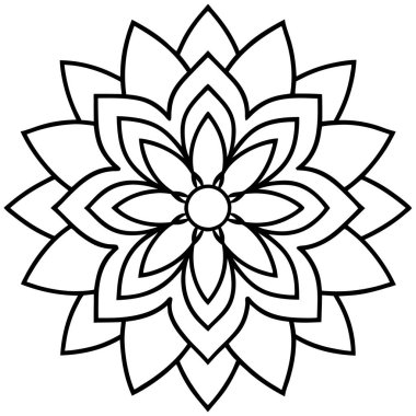  Mandala vektör illüstrasyonu, yaratıcı mandala vektörü