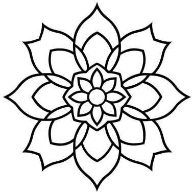  Mandala vektör illüstrasyonu, yaratıcı mandala vektörü