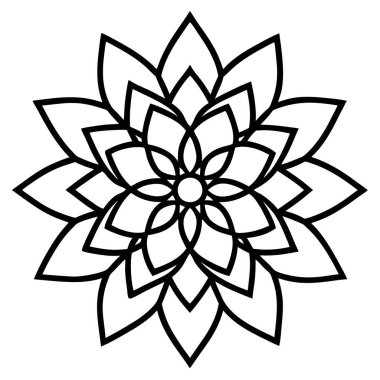  Mandala vektör illüstrasyonu, yaratıcı mandala vektörü