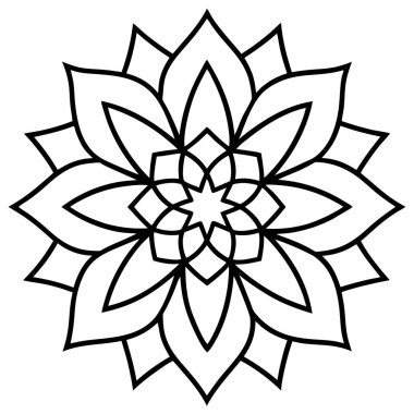 Vektör mandala. boyama kitabı sayfası.