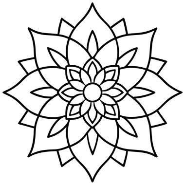 güzel ve siyah çizgi tasarımı, vektör illüstrasyonu