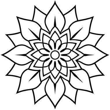 Süslü güzel mandala.