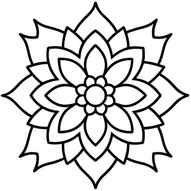 güzel çiçek simge vektör illüstrasyon izole