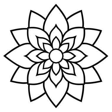 güzel ve zarif çiçek vektör çizimi tasarımı