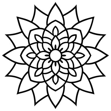 Siyah mandala süsü