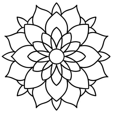 Beyaz arkaplan vektör illüstrasyon tasarımında izole edilmiş güzel çiçek