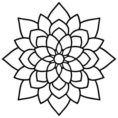 Etnik tarzda vektör mandala