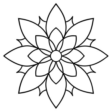 Mandala süs deseni. Klasik dekoratif mandala elementleri