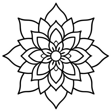 Mandala süs deseni. Klasik dekoratif mandala elementleri