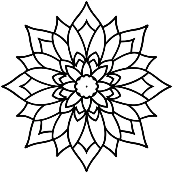 mandala çiçek dekoratif simgesi