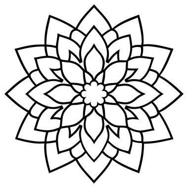 Mandala süs deseni. Klasik dekoratif mandala elementleri