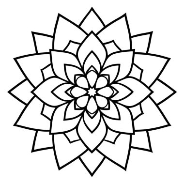 Güzel çiçek Mandala tasarım