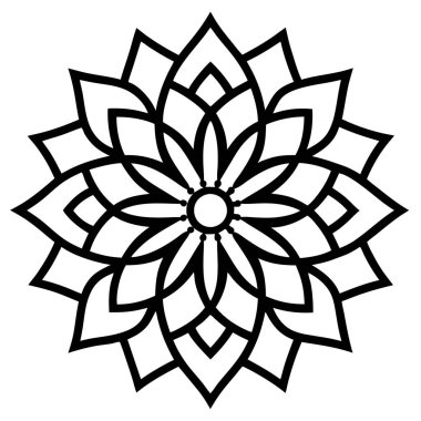 güzel çiçek dekoratif simgesi