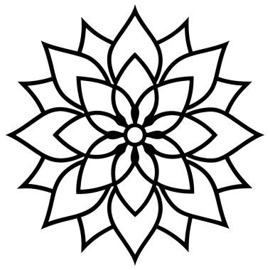 Çiçek deseninin vektör çizimi