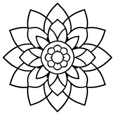 güzel çiçek dekoratif simgesi