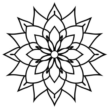 Siyah ve beyaz mandala. Boyama kitabı için sayfa ya da çocuklar için çocuklar. Boyama sayfası. renklendirme.