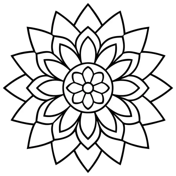 çiçek mandala sanat simgesi