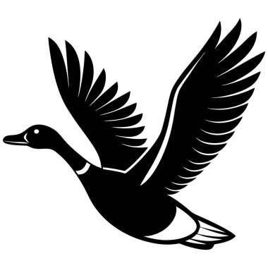 Ördek simgesi. Ördek basit illüstrasyon vektör web simgesi