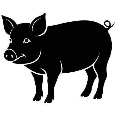 Domuz vektör simge tasarlamak