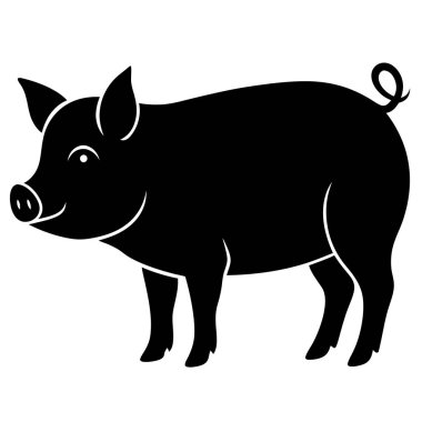 Domuz simgesi, siyah stil