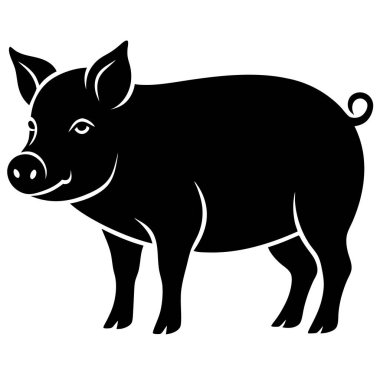 Basit bir domuz vektör sanatı