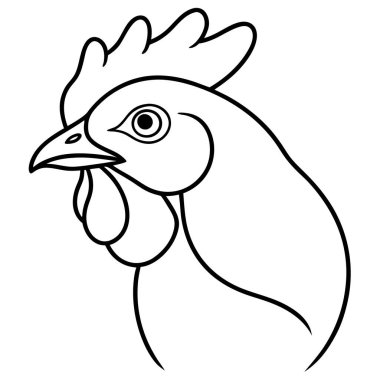 Tavuğun vektör çizimi