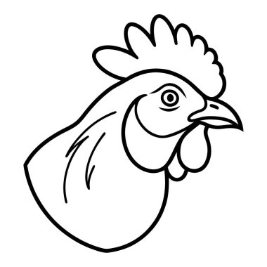 tavuk vektör resimleme tasarımı