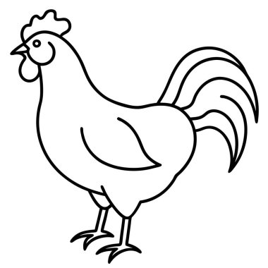 Tavuk simgesi, basit biçim