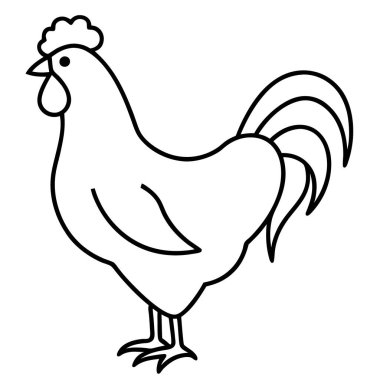 Tavuk çiftliği hayvan çizgi filmi