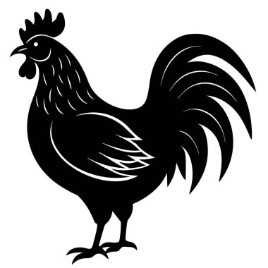 Horoz vektör illüstrasyonu. vektör resmi.