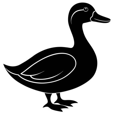 Ördek simgesi, karikatür tarzı