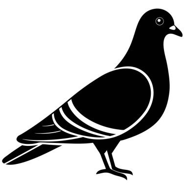 güvercin simgesi, basit biçim