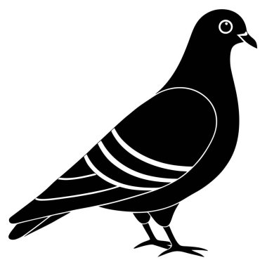 kuş simgesi vektör illüstrasyonu