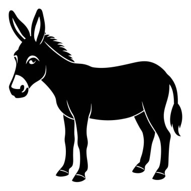 Eşek ikonu. Eşek hayvan resmi.