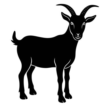 Keçi hayvan vektör tasarımı