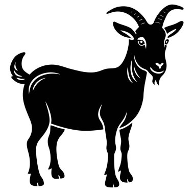 Keçi hayvan vektör tasarımı