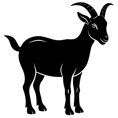 Keçi hayvan vektör tasarımı