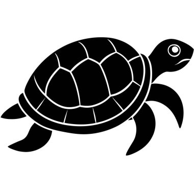 Kaplumbağa simgesi. Kaplumbağa basit illüstrasyon vektör web simgesi