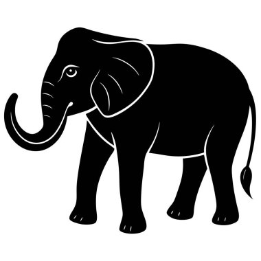 fil karikatür vektör çizimi