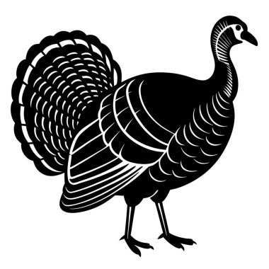 hindi kuş vektör çizimi siyah siluet beyaz arka planda izole