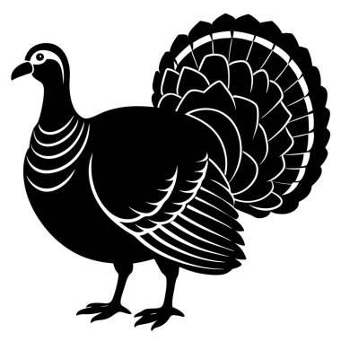 Türkiye Şükran Günü hindi karikatürü vektör çizimi grafik tasarımı