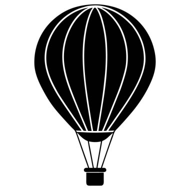 Balon ikonu. Web için basit paraşüt vektör simgeleri çizimi