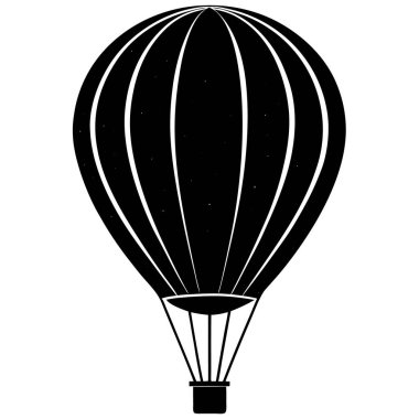 balon hava sıcak simgesi, basit biçim