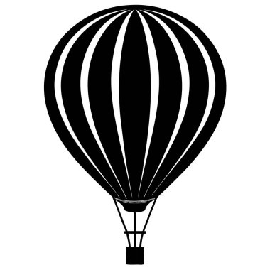 vektör sıcak hava balonu simgesi