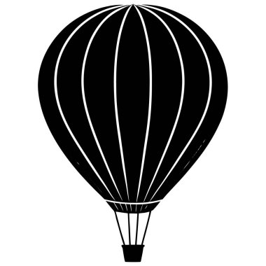 Beyaz arkaplanda izole edilmiş basit bir balon simgesi.