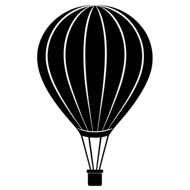 Sıcak hava balonu simgesini, anahat stili