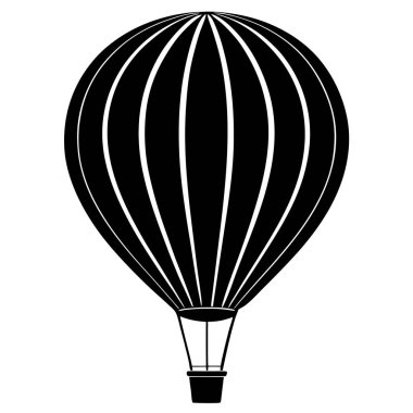 sıcak balon simgesi, basit biçim