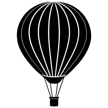 siyah hava balonu simgesi